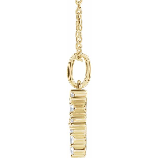 Initial Lab Diamond Pendant
