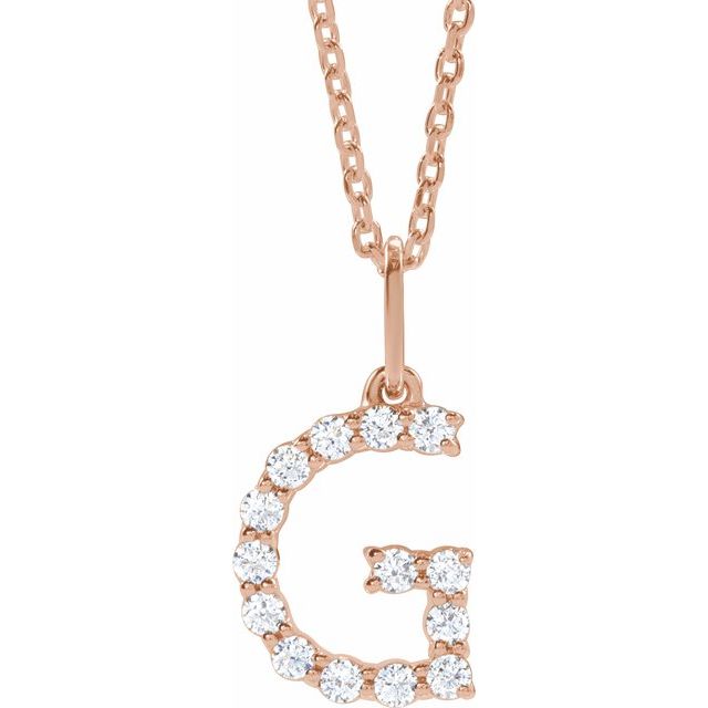 Initial Lab Diamond Pendant