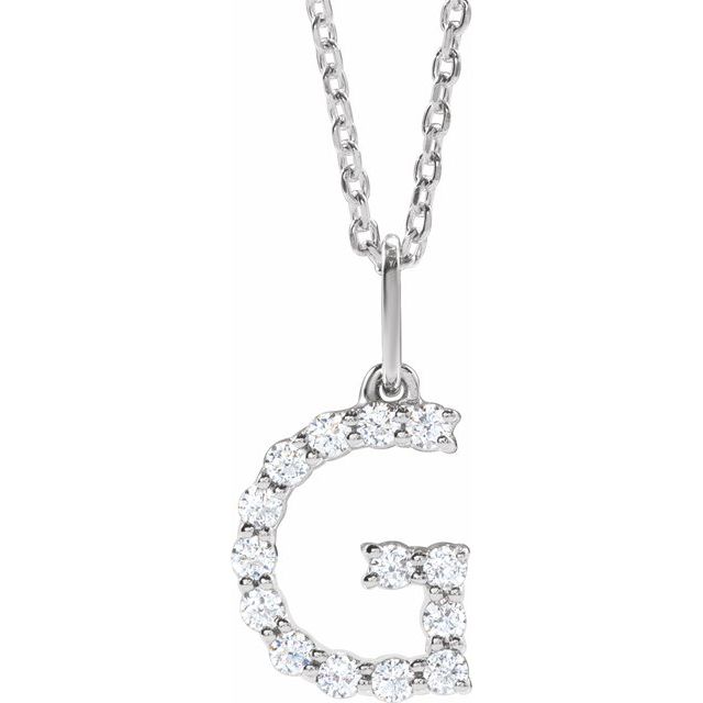 Initial Lab Diamond Pendant