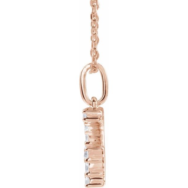 Initial Lab Diamond Pendant