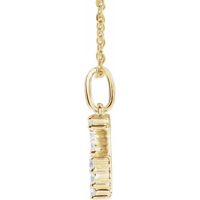 Initial Lab Diamond Pendant