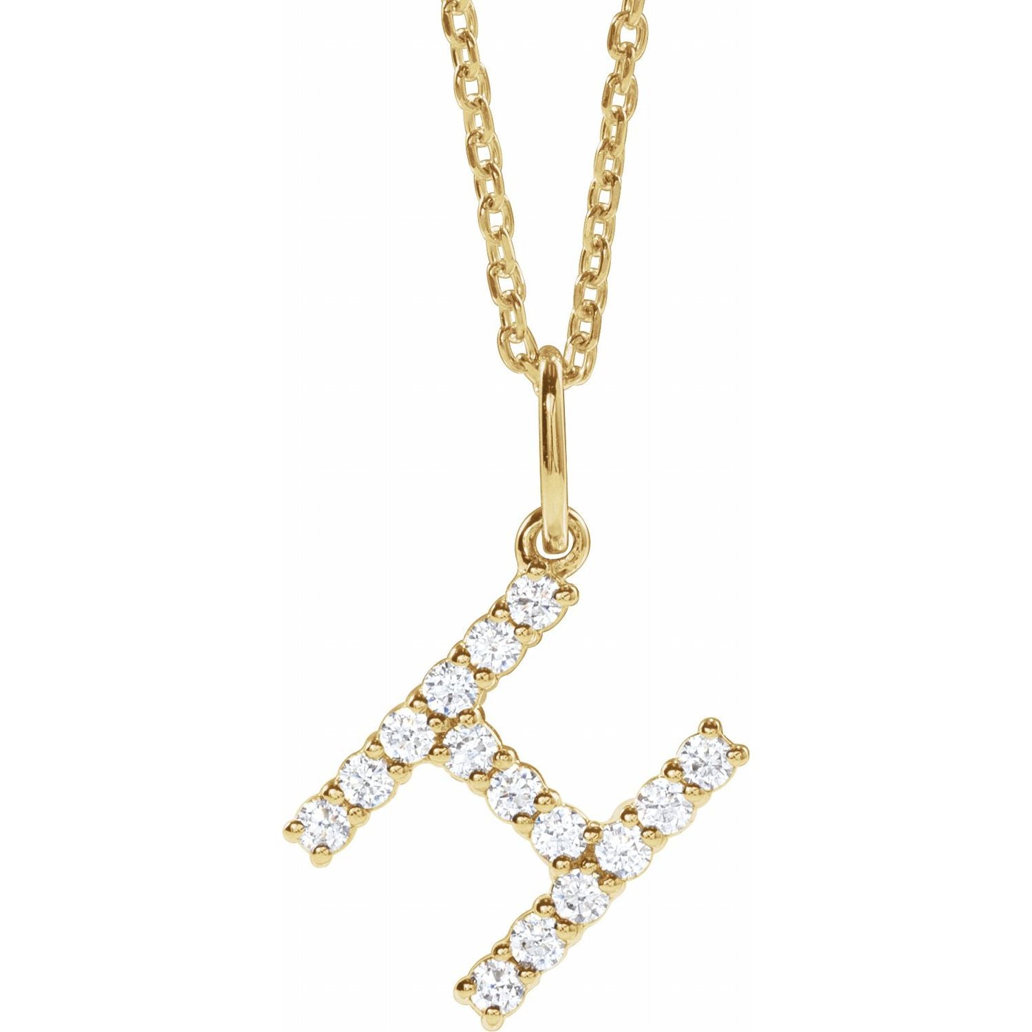 Initial Lab Diamond Pendant