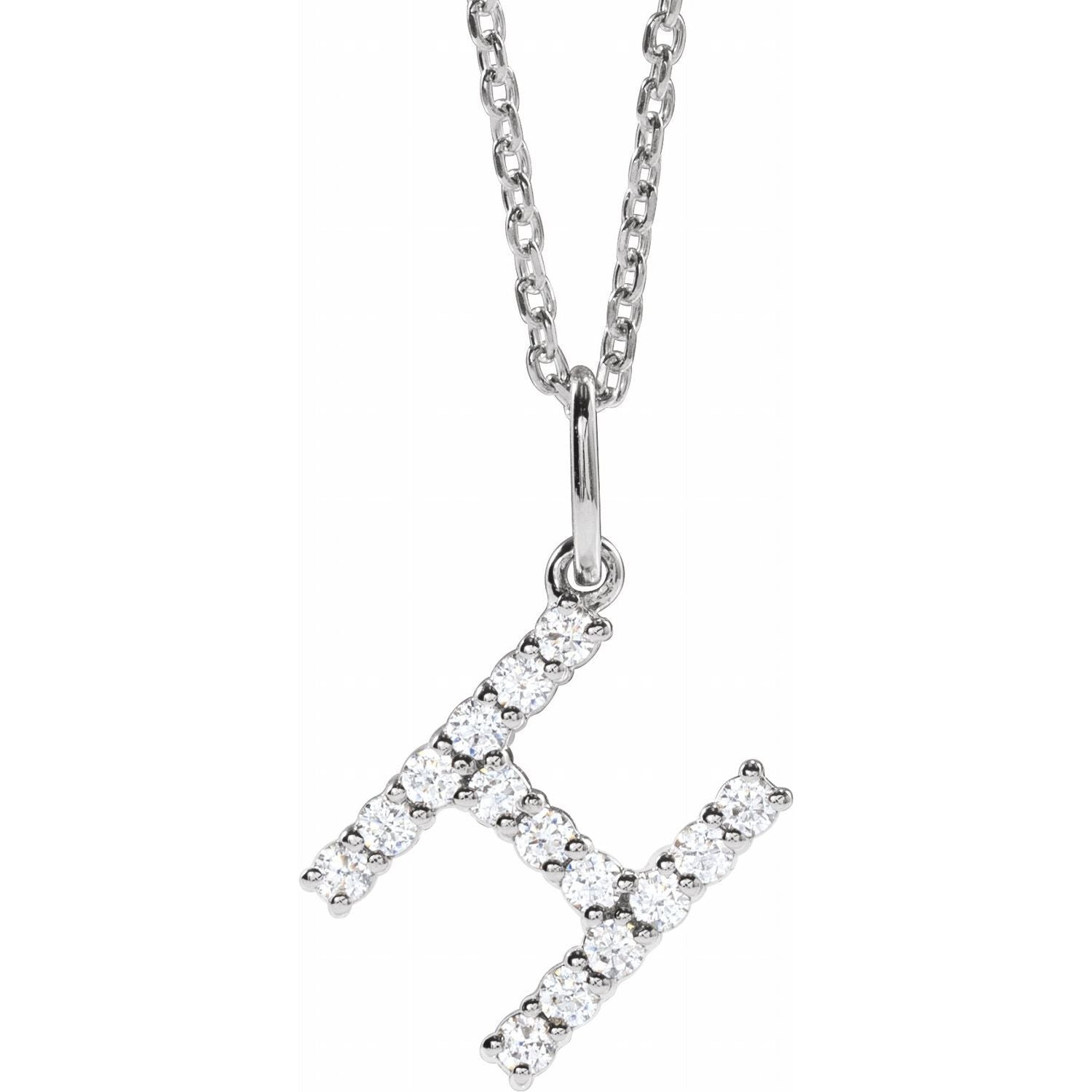 Initial Lab Diamond Pendant