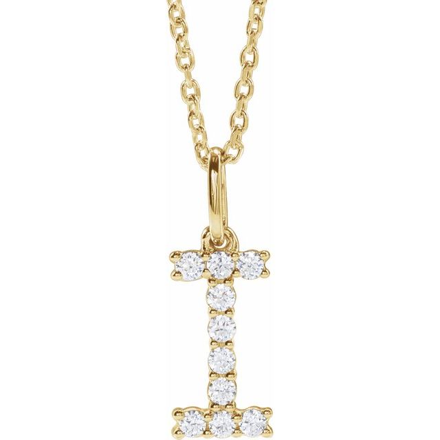 Initial Lab Diamond Pendant