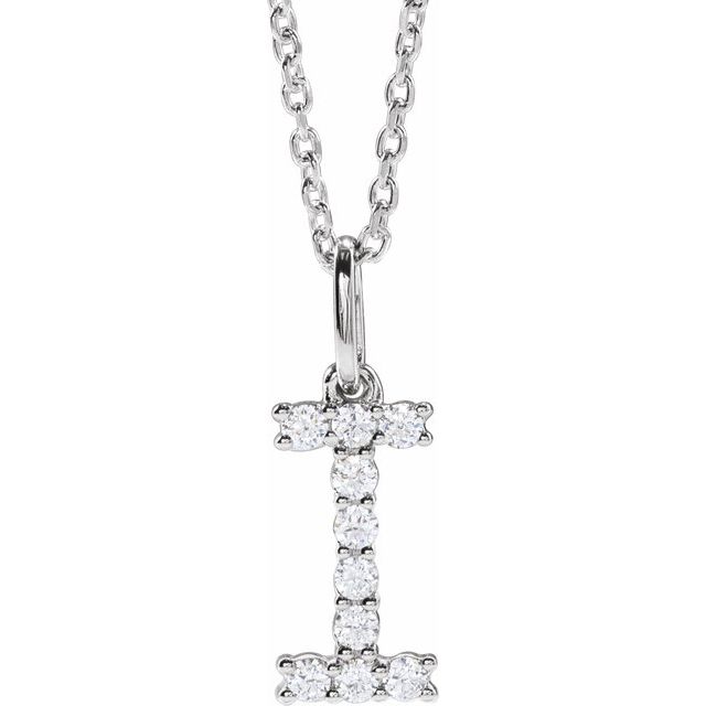 Initial Lab Diamond Pendant