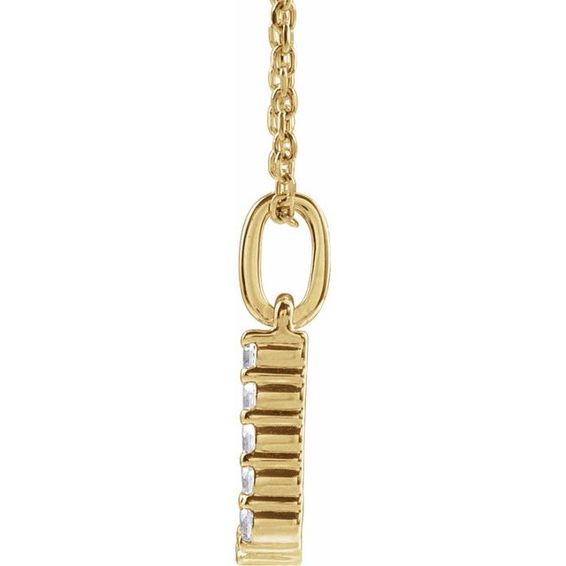 Initial Lab Diamond Pendant
