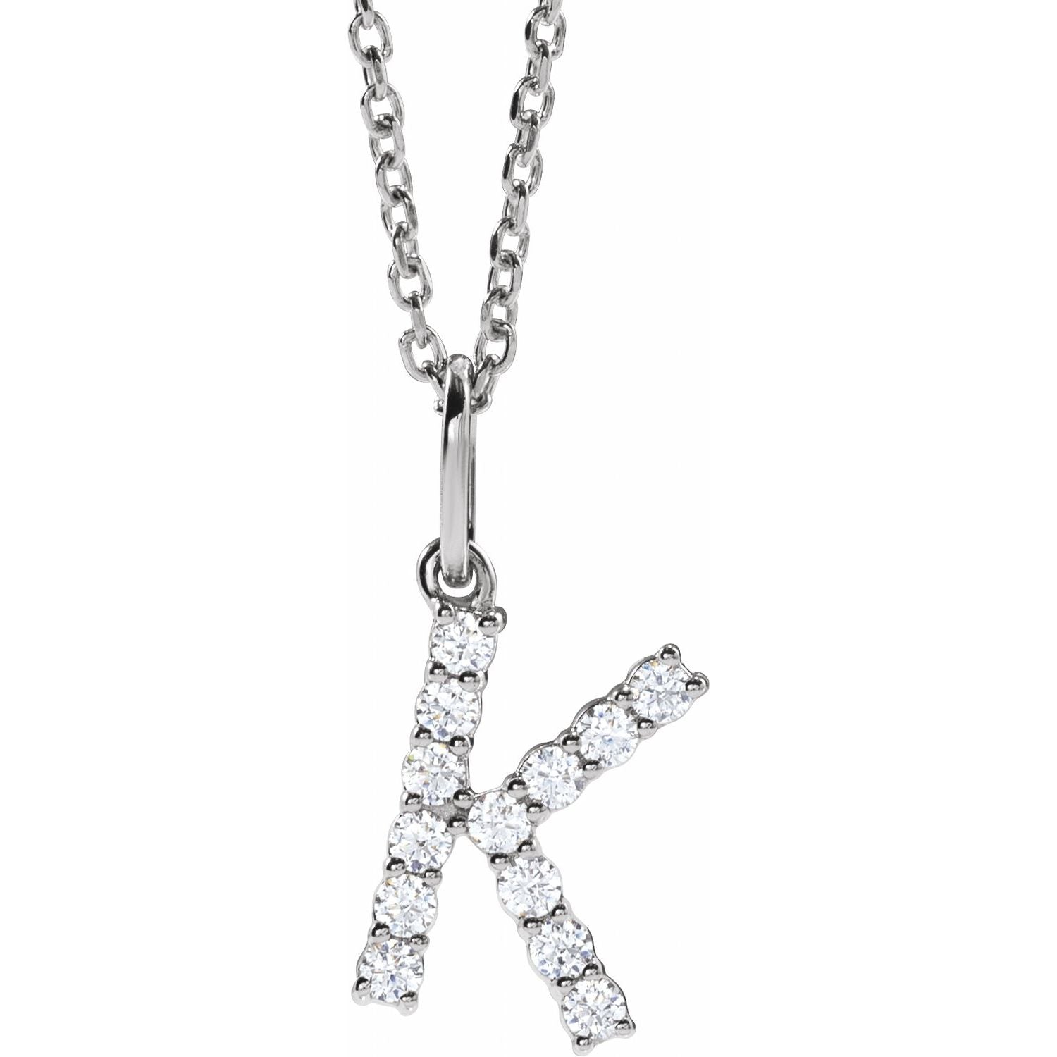 Initial Lab Diamond Pendant