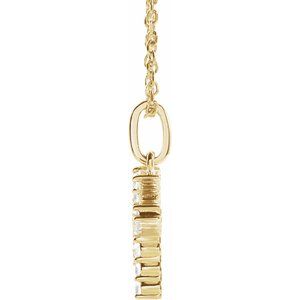 Initial Lab Diamond Pendant