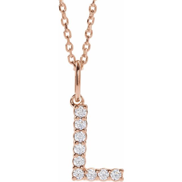 Initial Lab Diamond Pendant