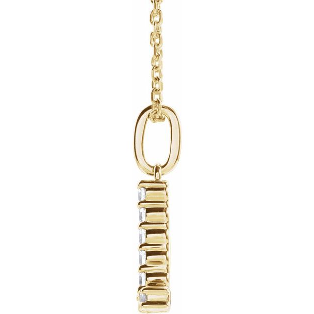 Initial Lab Diamond Pendant