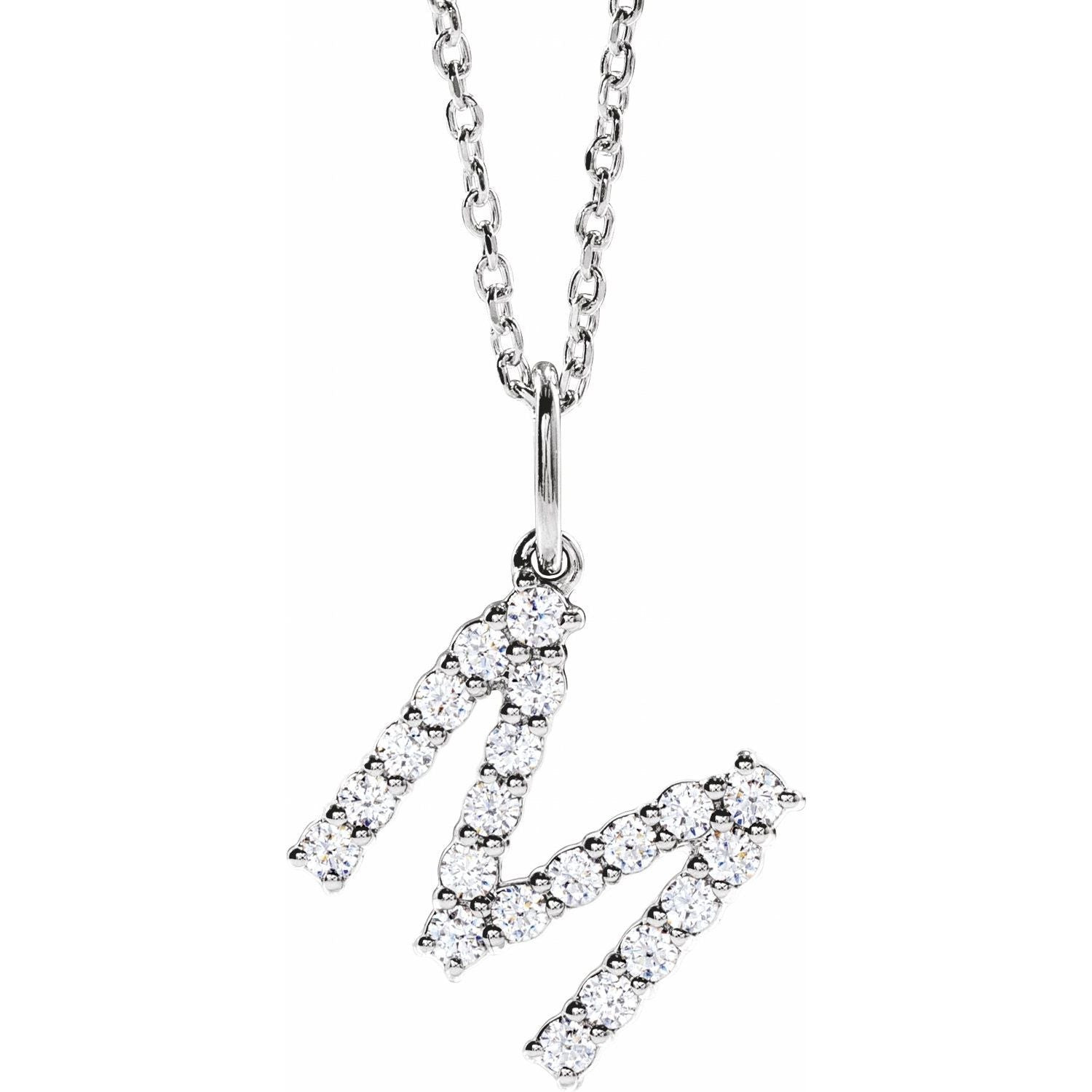 Initial Lab Diamond Pendant