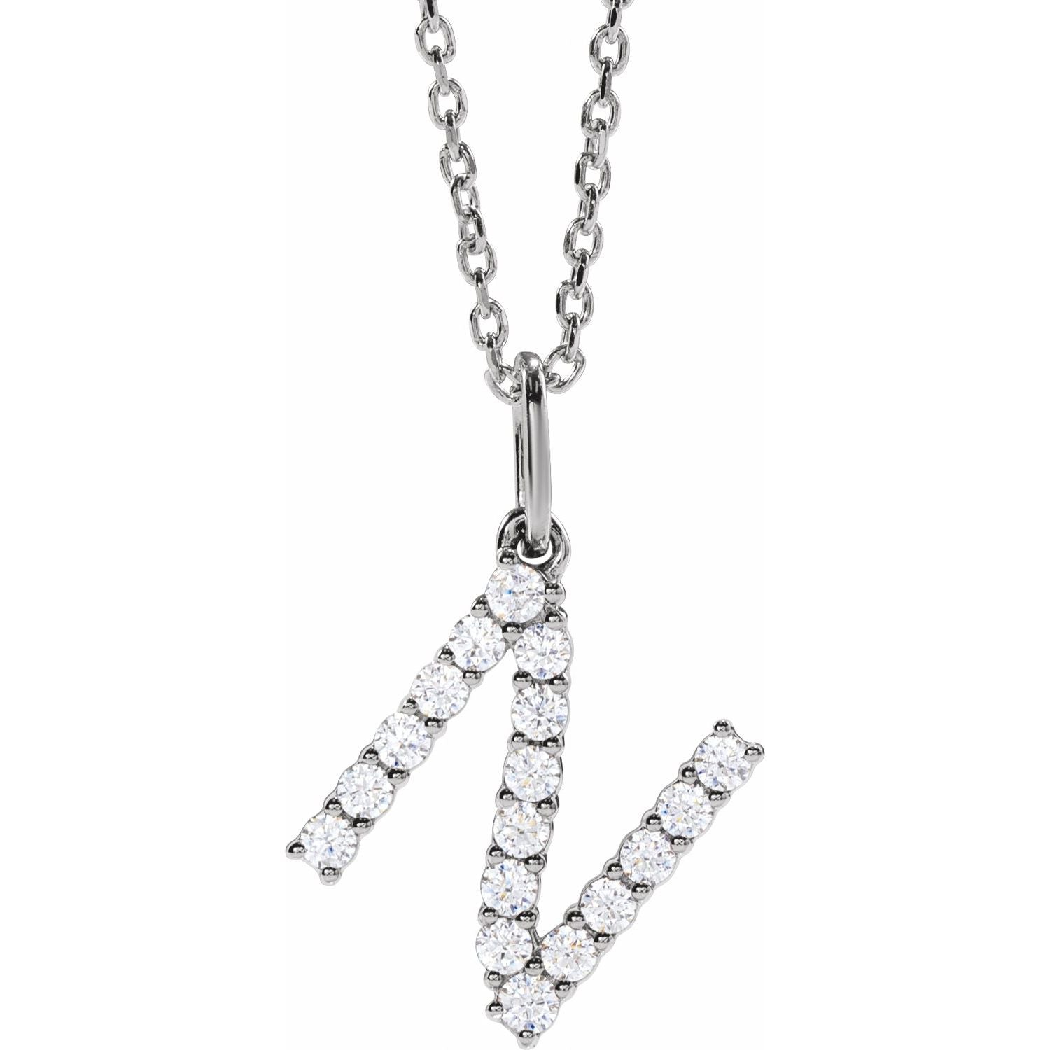 Initial Lab Diamond Pendant