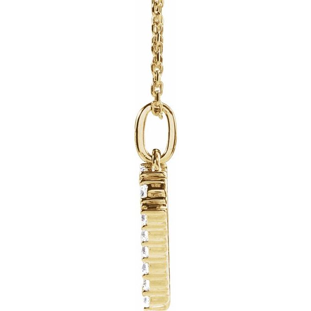 Initial Lab Diamond Pendant