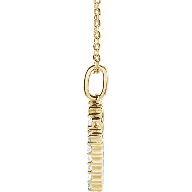 Initial Lab Diamond Pendant