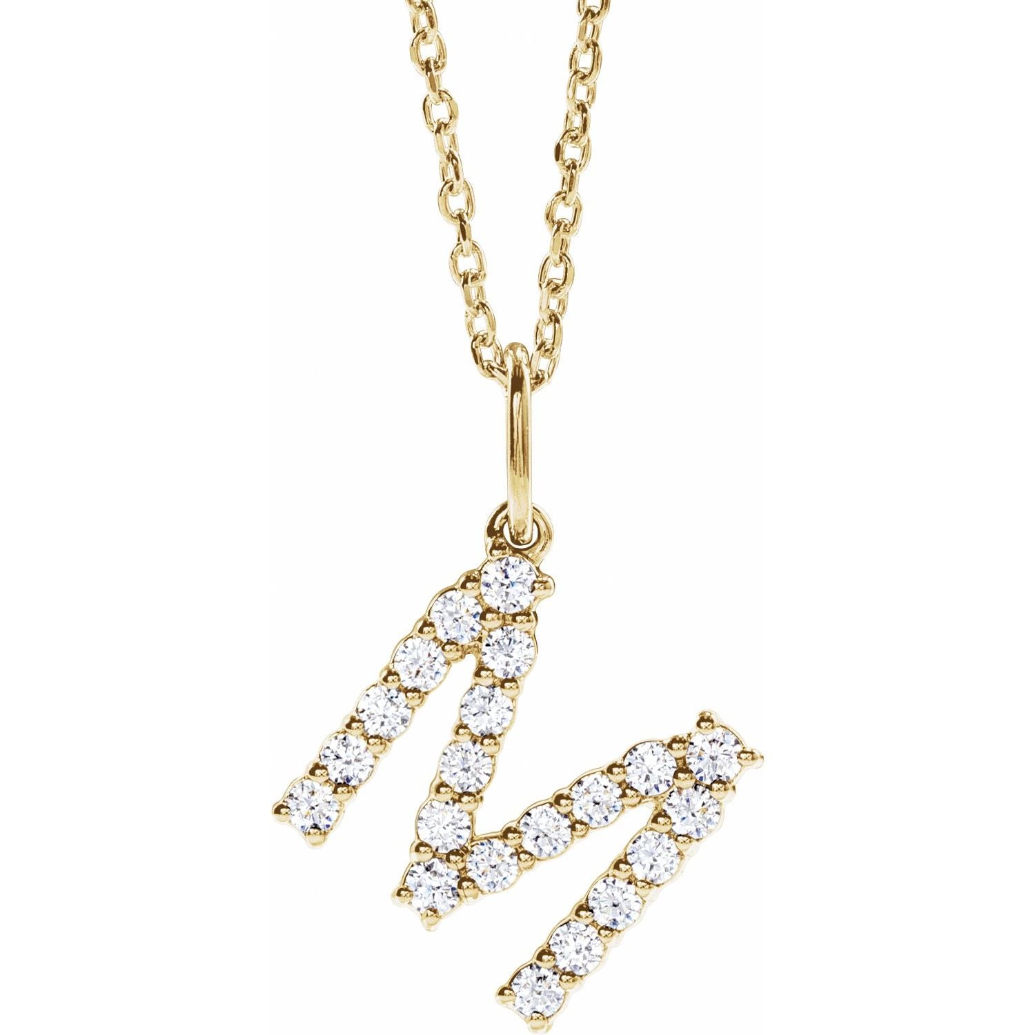Initial Lab Diamond Pendant