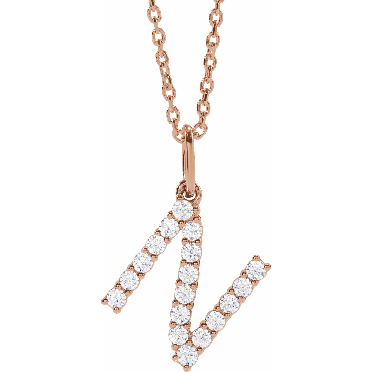 Initial Lab Diamond Pendant