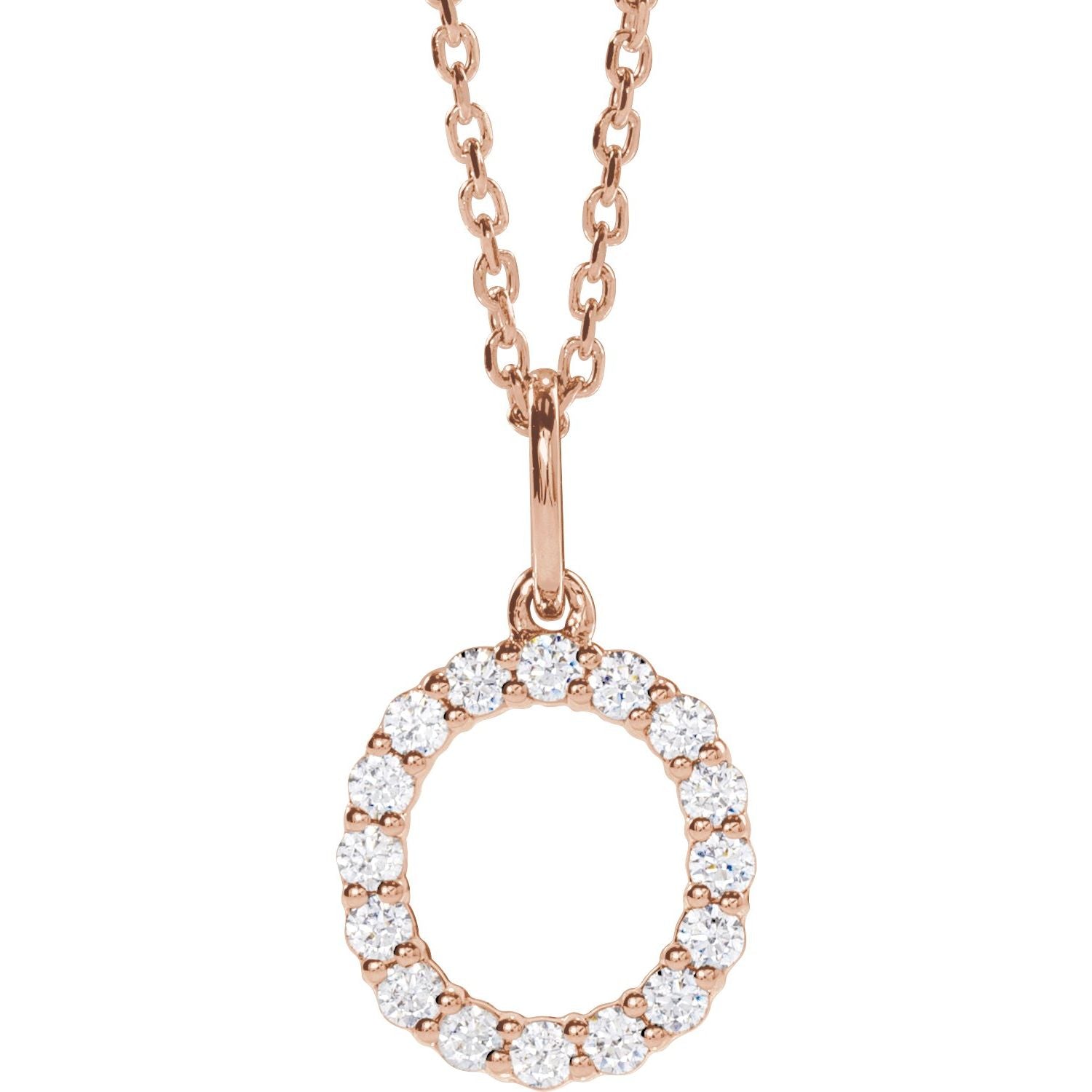 Initial Lab Diamond Pendant