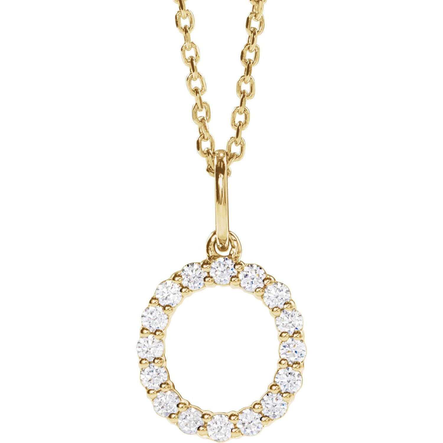 Initial Lab Diamond Pendant