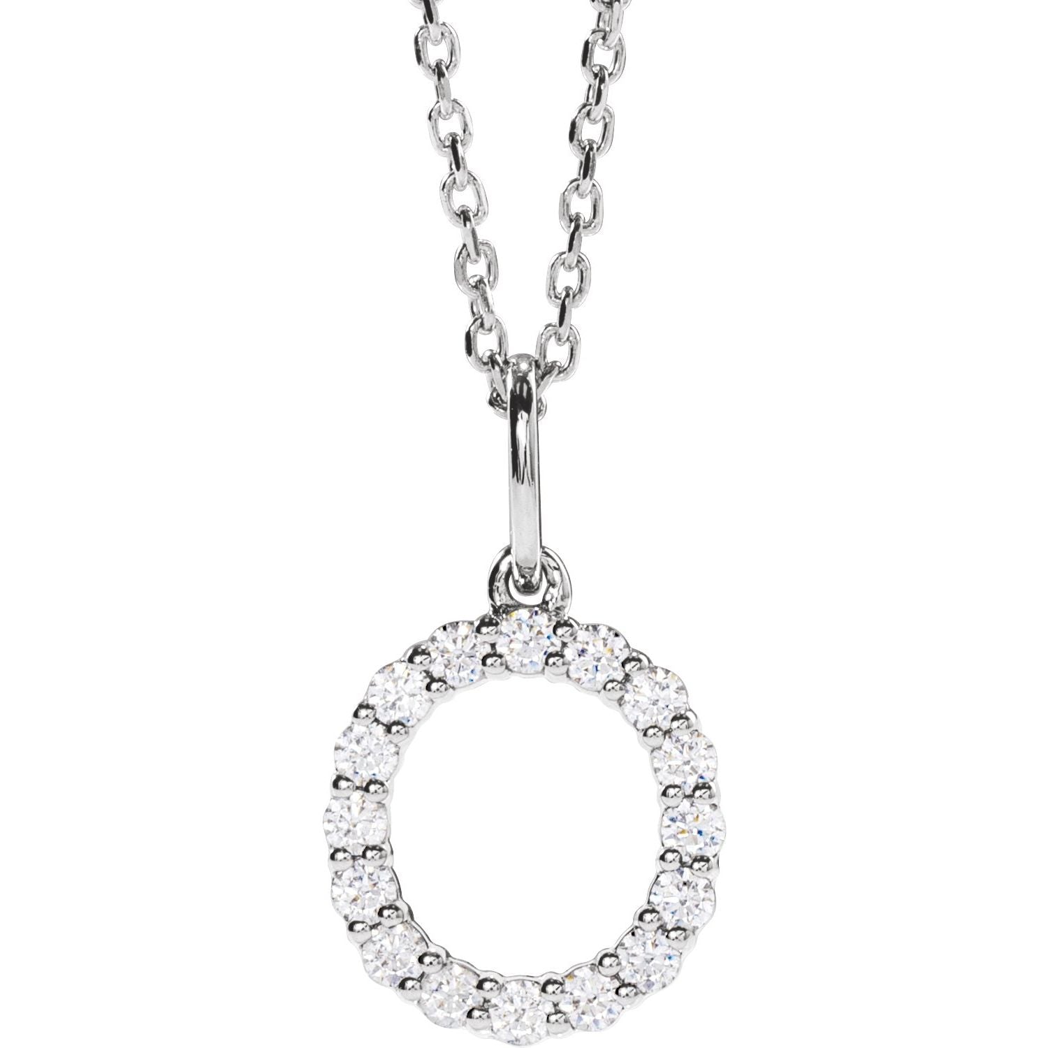 Initial Lab Diamond Pendant