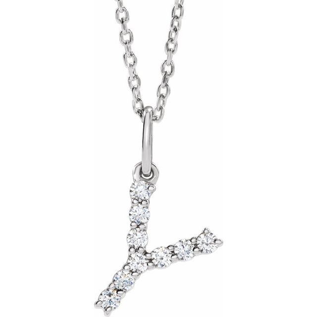 Initial Lab Diamond Pendant