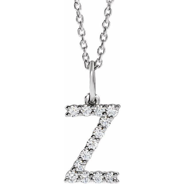 Initial Lab Diamond Pendant