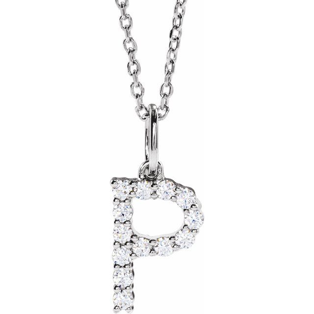 Initial Lab Diamond Pendant