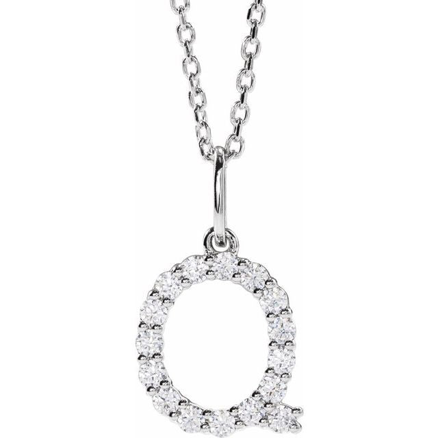 Initial Lab Diamond Pendant