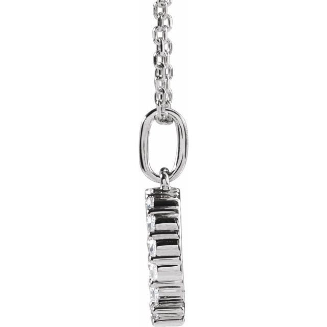 Initial Lab Diamond Pendant