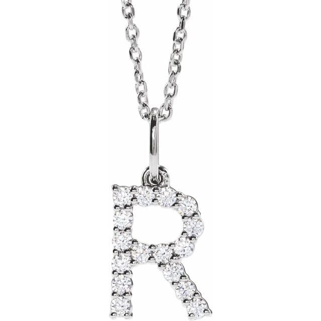 Initial Lab Diamond Pendant
