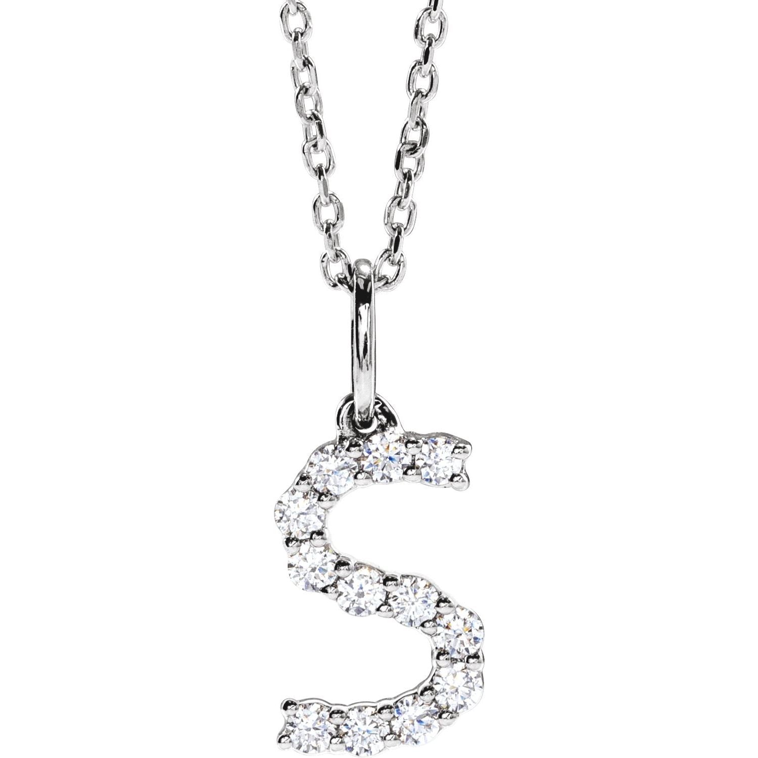 Initial Lab Diamond Pendant
