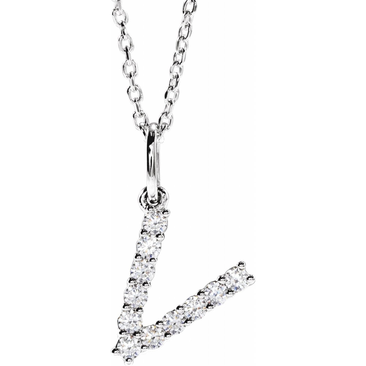 Initial Lab Diamond Pendant