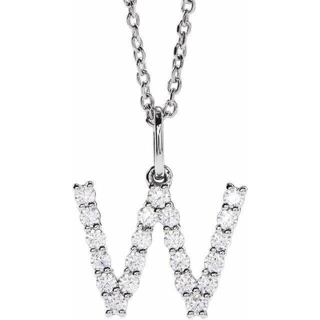 Initial Lab Diamond Pendant
