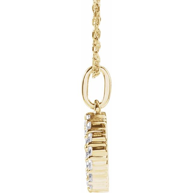 Initial Lab Diamond Pendant