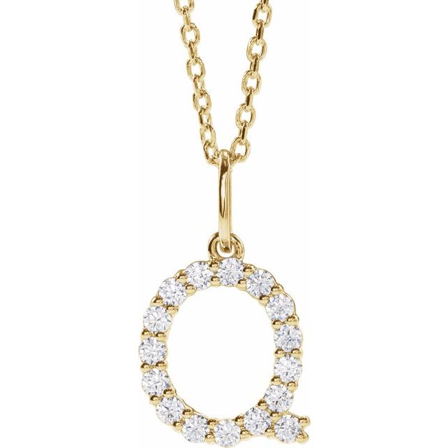 Initial Lab Diamond Pendant
