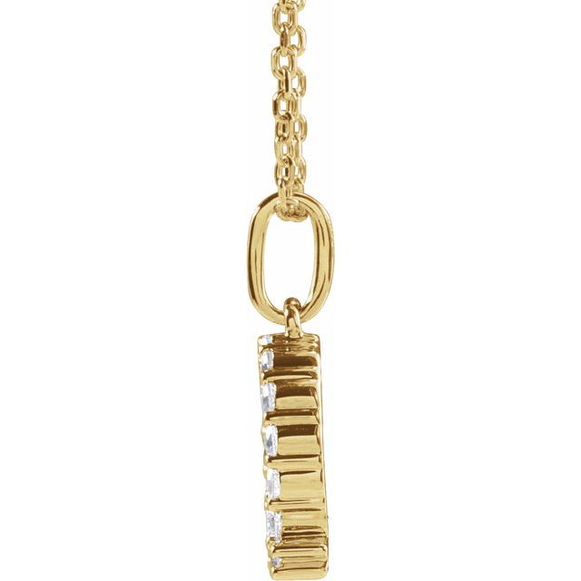 Initial Lab Diamond Pendant