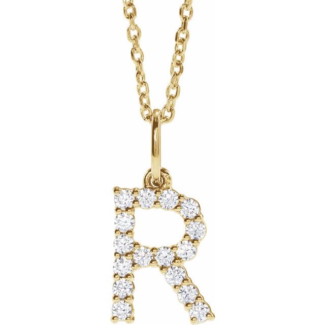 Initial Lab Diamond Pendant