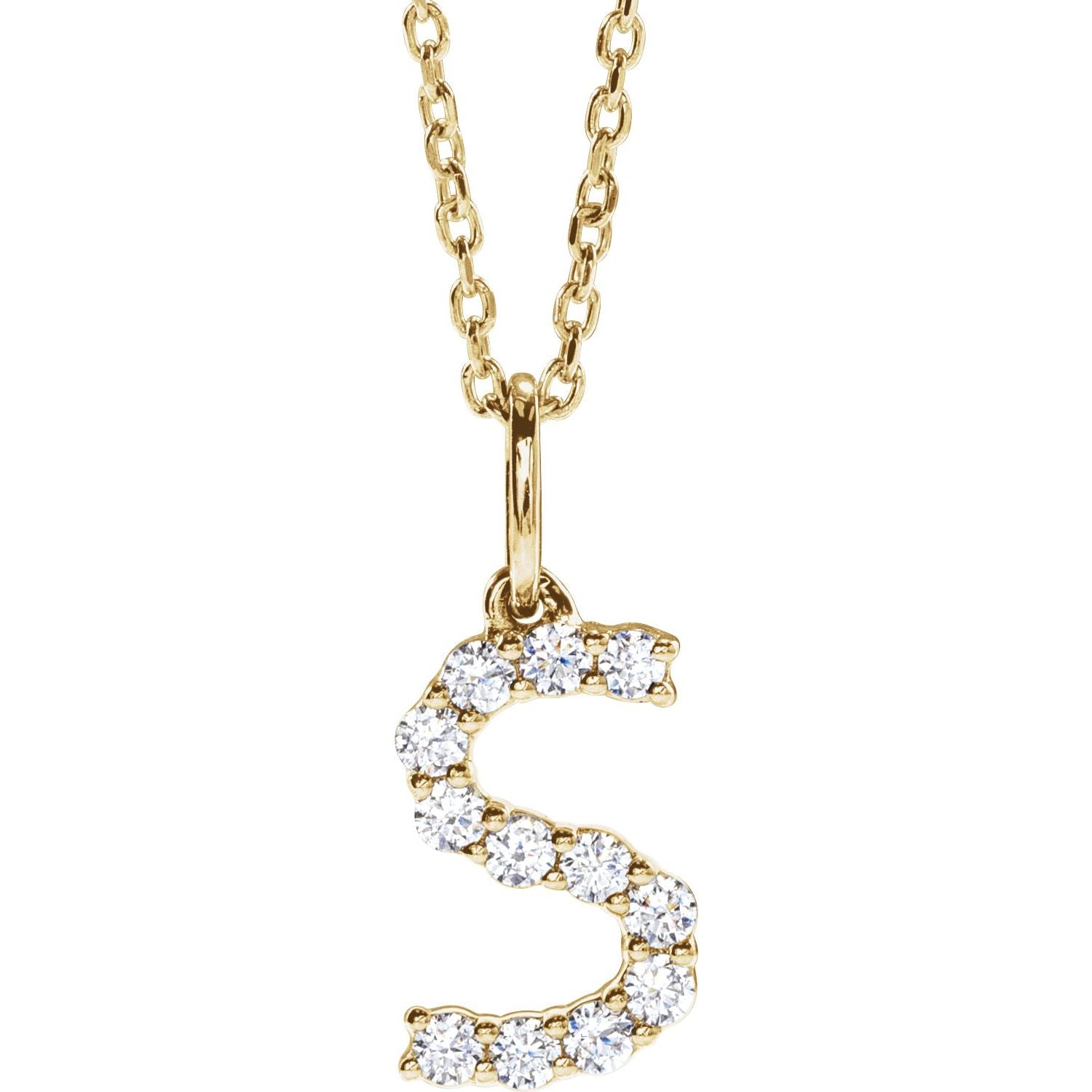 Initial Lab Diamond Pendant