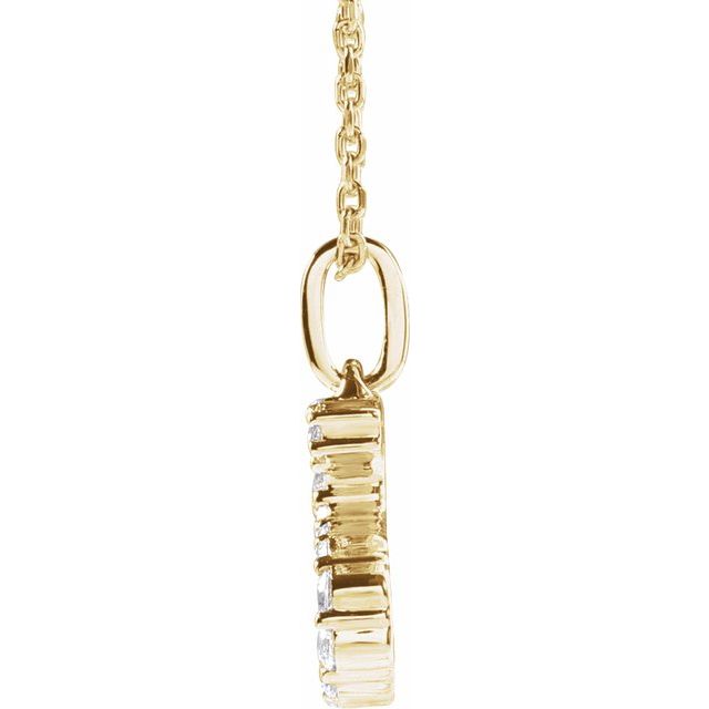 Initial Lab Diamond Pendant