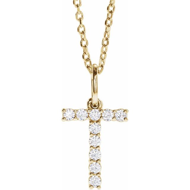 Initial Lab Diamond Pendant