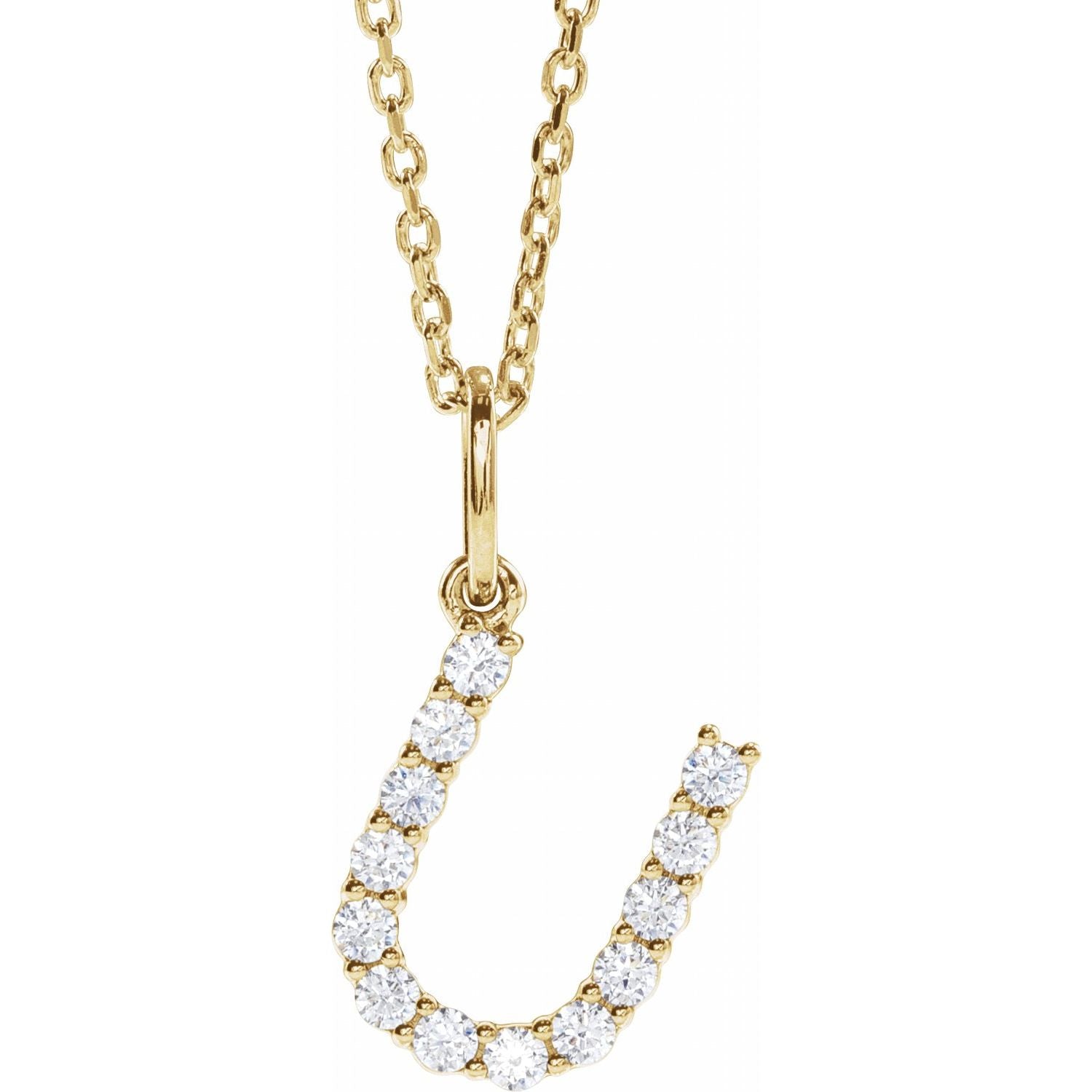 Initial Lab Diamond Pendant