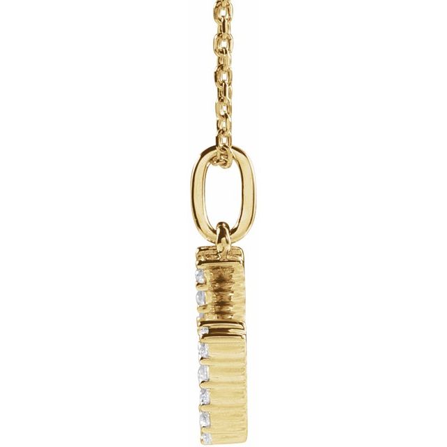 Initial Lab Diamond Pendant