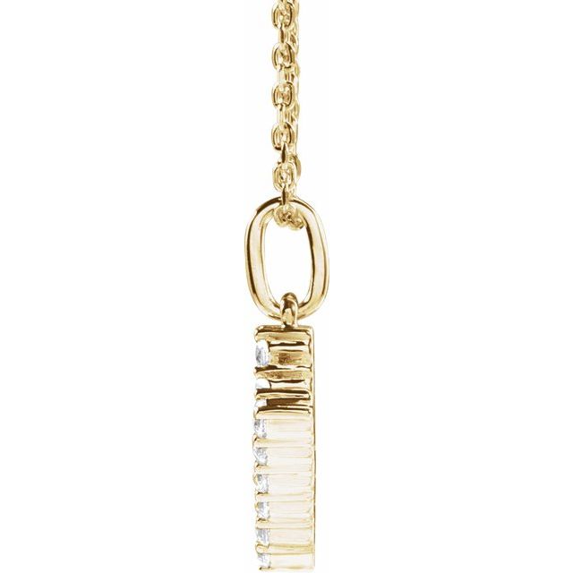 Initial Lab Diamond Pendant
