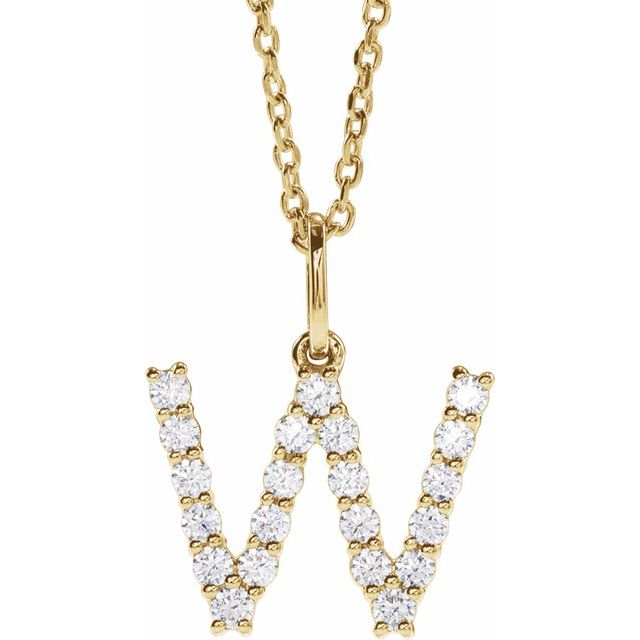 Initial Lab Diamond Pendant