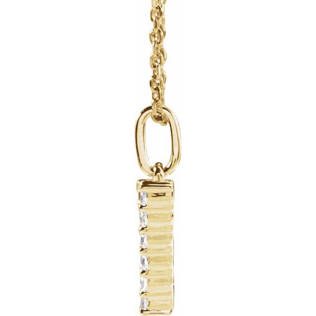 Initial Lab Diamond Pendant