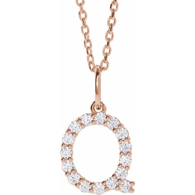 Initial Lab Diamond Pendant