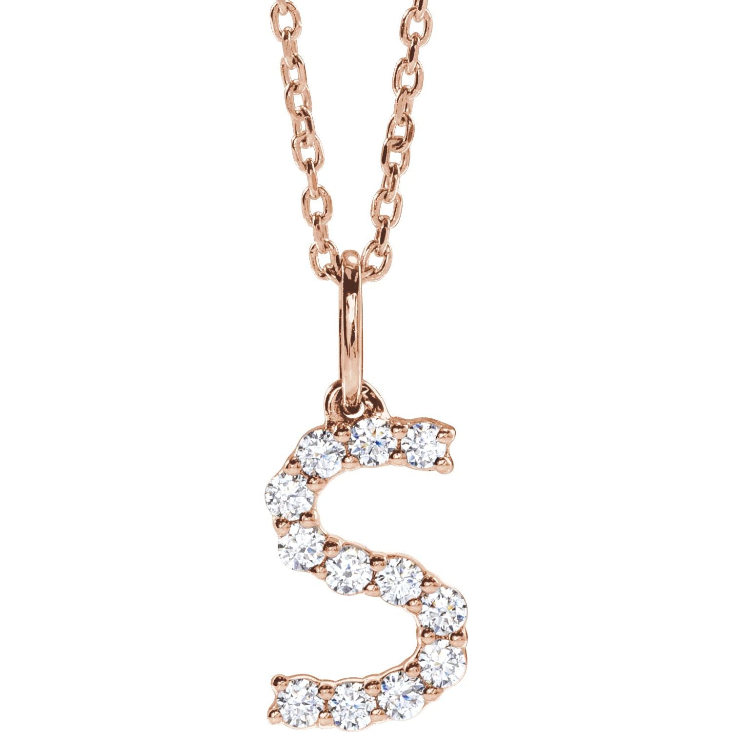 Initial Lab Diamond Pendant
