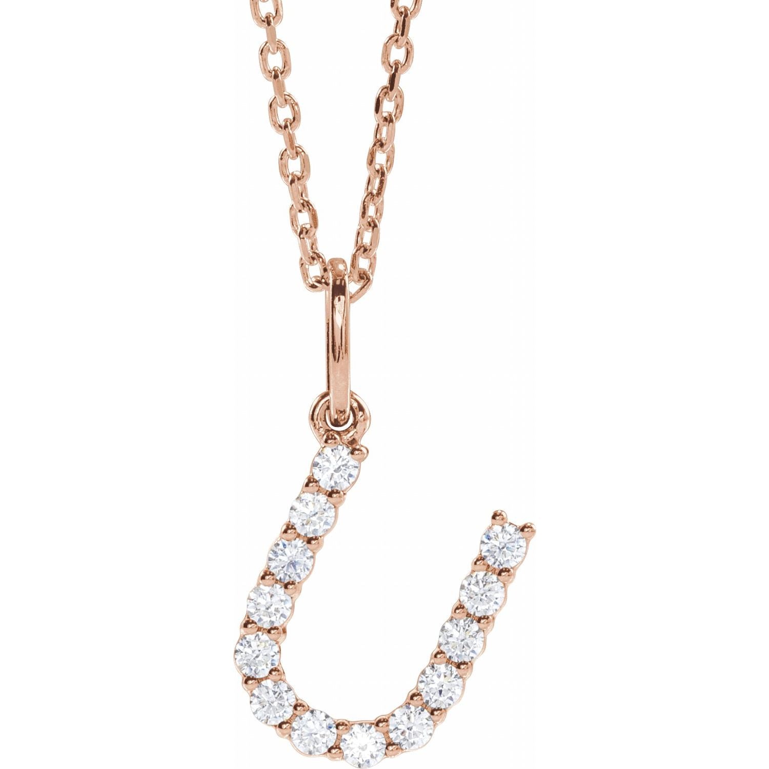 Initial Lab Diamond Pendant