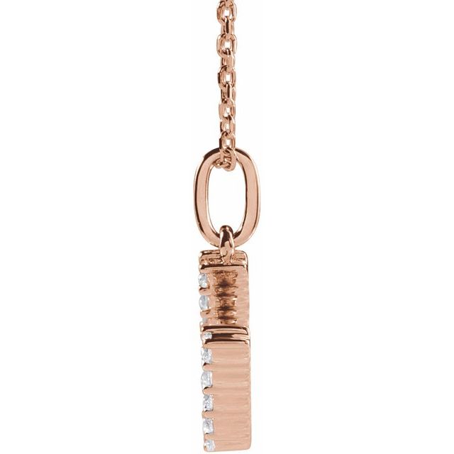 Initial Lab Diamond Pendant
