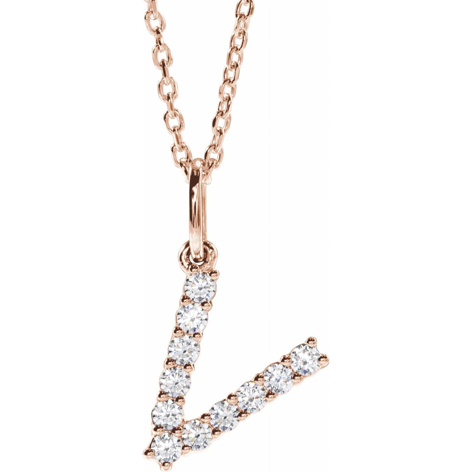 Initial Lab Diamond Pendant