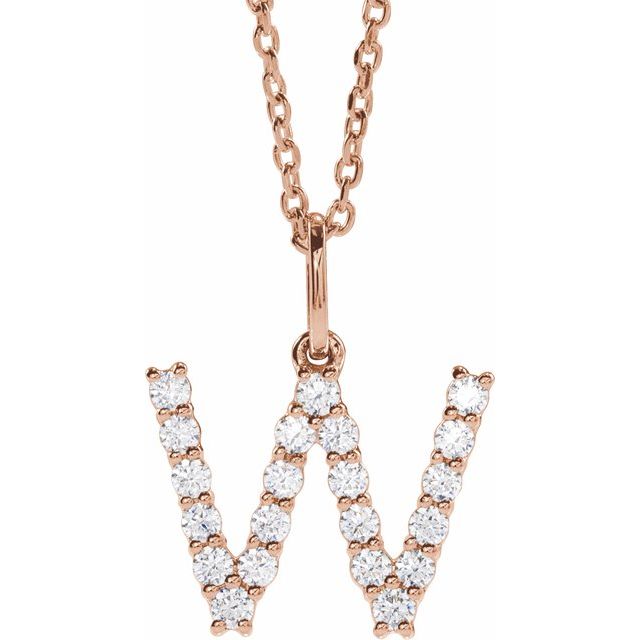 Initial Lab Diamond Pendant